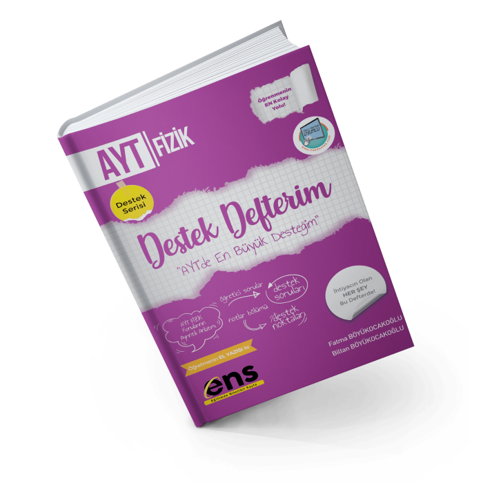 Ens Destek Yayınları Ayt Fizik Destek Defterim