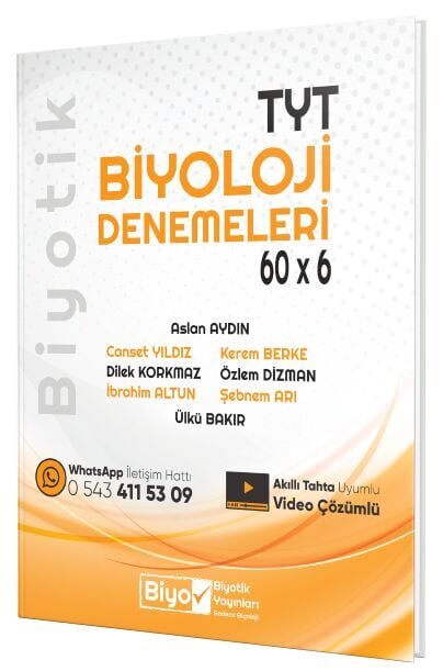 2027 Biyotik Yayınları Tyt Biyoloji Denemeleri