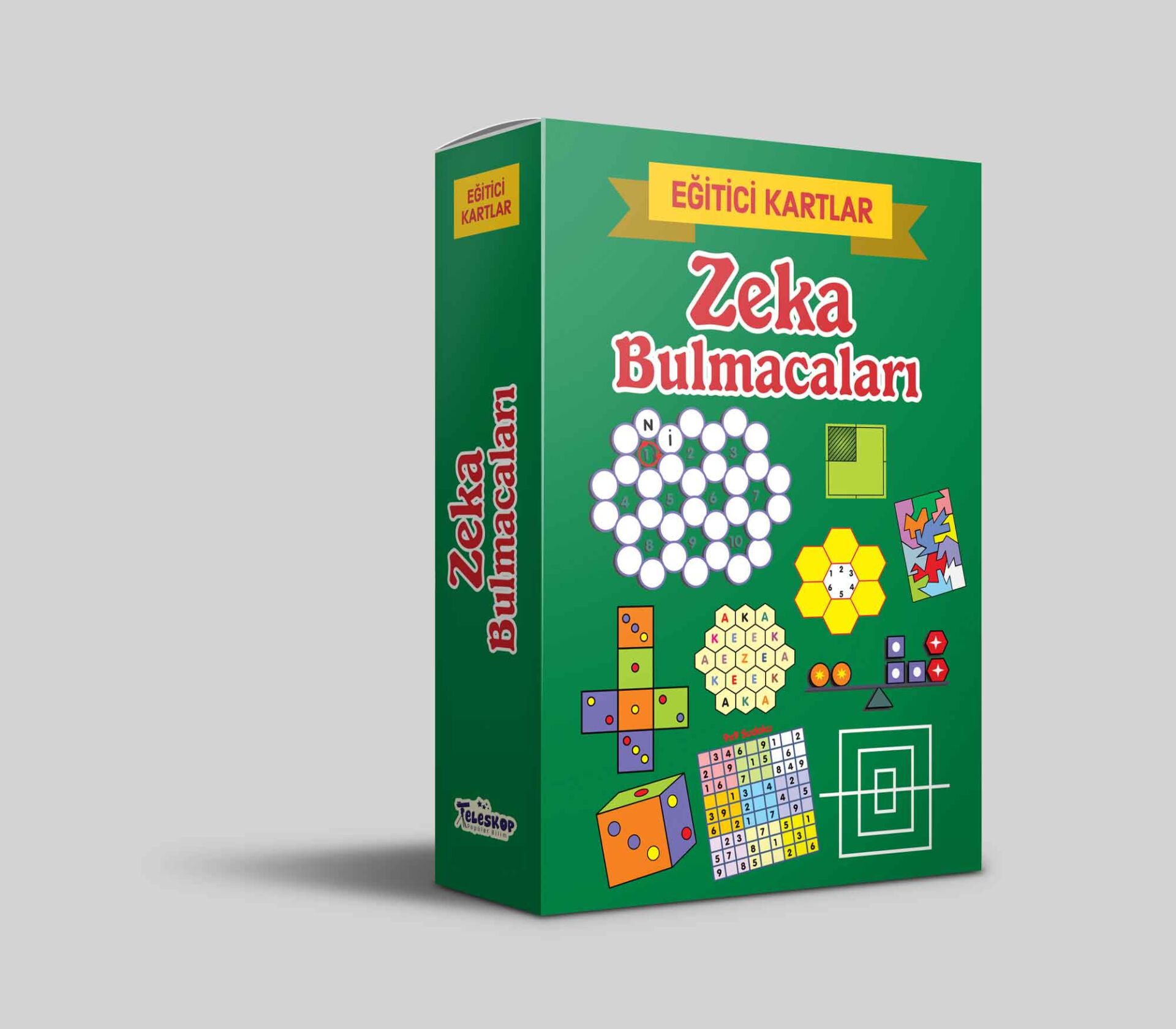 Teleskop Eğitici Kartlar Zeka Bulmacaları