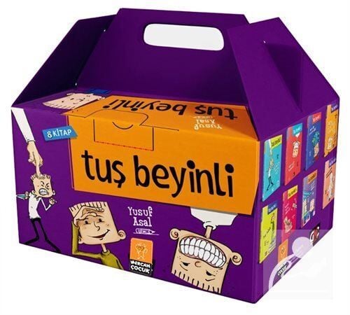 Mercan Çocuk Tuş Beyinli Serisi Resimli Ciltli 8 Kitap Kutulu Set (Yusuf ASAL)
