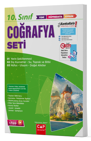Çap Yayınları 10.Sınıf Coğrafya Fasikül Seti