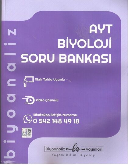 2027 Biyoanaliz Yayınları Ayt Biyoloji Soru Bankası