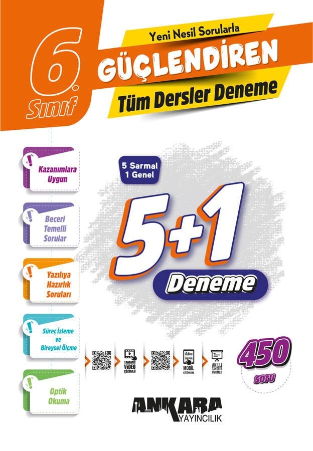Ankara Yayıncılık 6. Sınıf Tüm Dersler Güçlendiren Denemeleri 2026