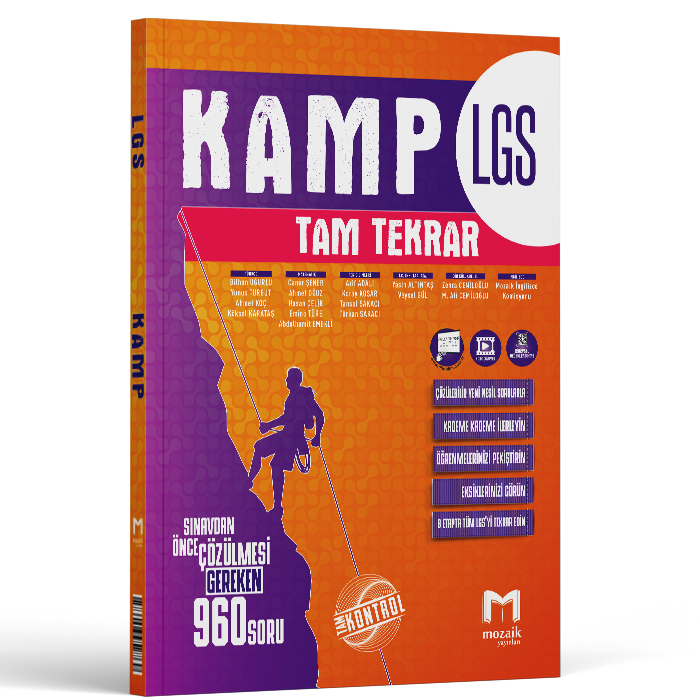 2026 Mozaik Yayınları 8.Sınıf Kamp Lgs Tam Tekrar
