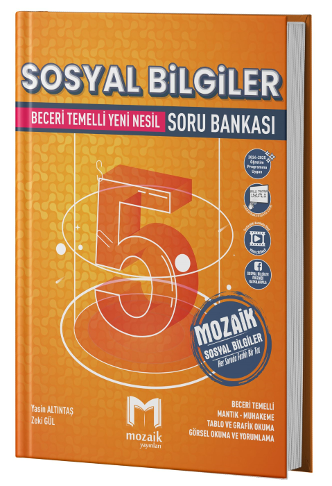 2026 Mozaik Yayınları 5.Sınıf Sosyal Bilgiler Soru Bankası