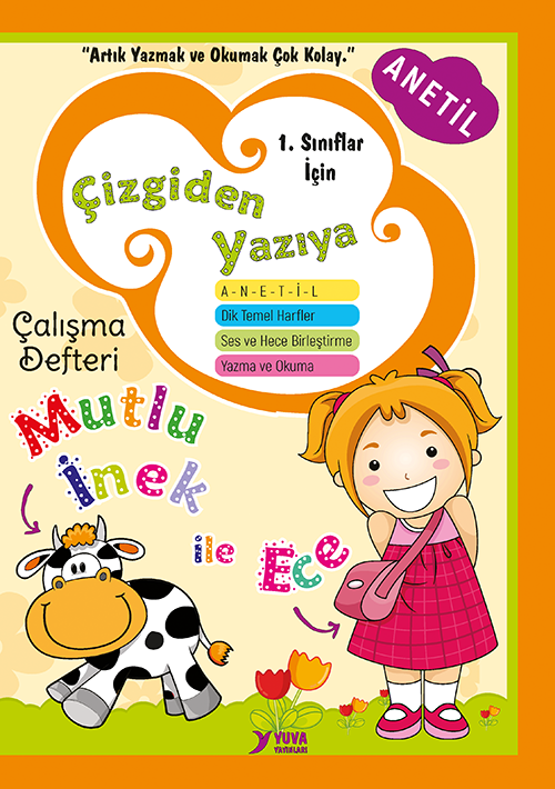 Yuva Yayınları 1.Sınıflar İçin Çizgiden Yazıya Çalışma Defteri - Anetil
