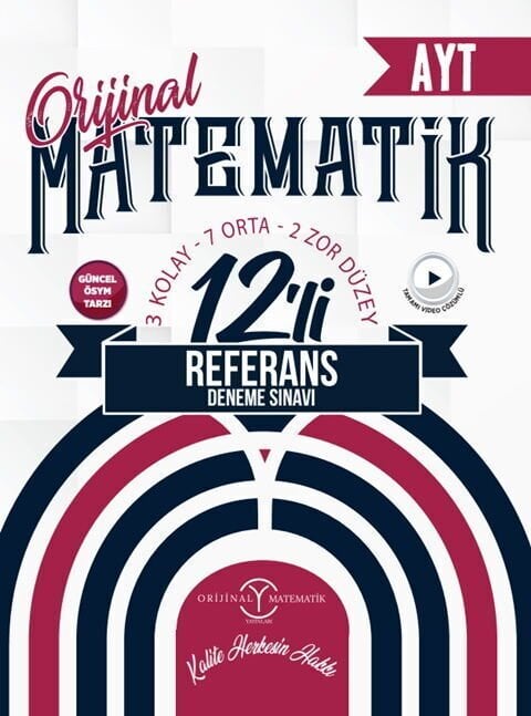2027 Orijinal Yayınları AYT Matematik Referans 12 li Deneme Sınavı