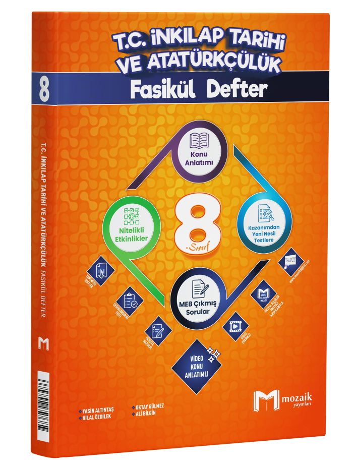 2027 Mozaik Yayınları 8.Sınıf İnkilap Tarihi Fasikül Defter