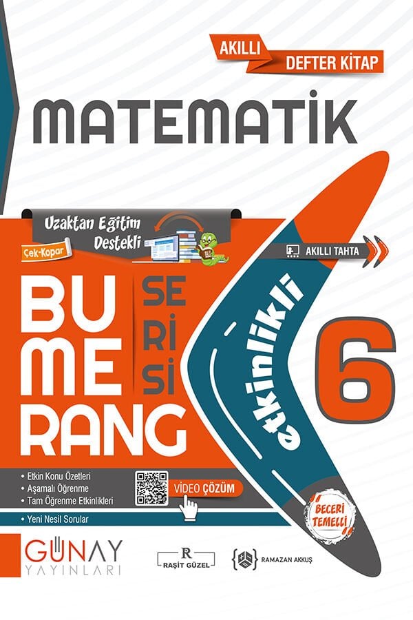 Günay Yayınları 6.Sınıf Bumerang Etkinlikli Matematik