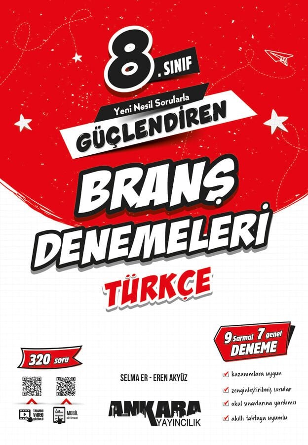 2026 Ankara Yayıncılık 8.Sınıf Güçlendiren Türkçe Branş Denemeleri 2026