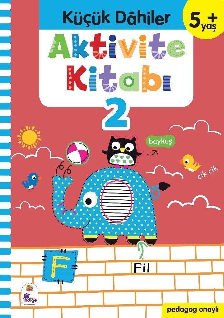 Küçük Dahiler Aktivite Kitabı 2 – 5+ Yaş (Pedagog Onaylı) Gülizar Ç. Çetinkaya & Ayça G. Derin